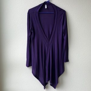Purple lightweight cardigan